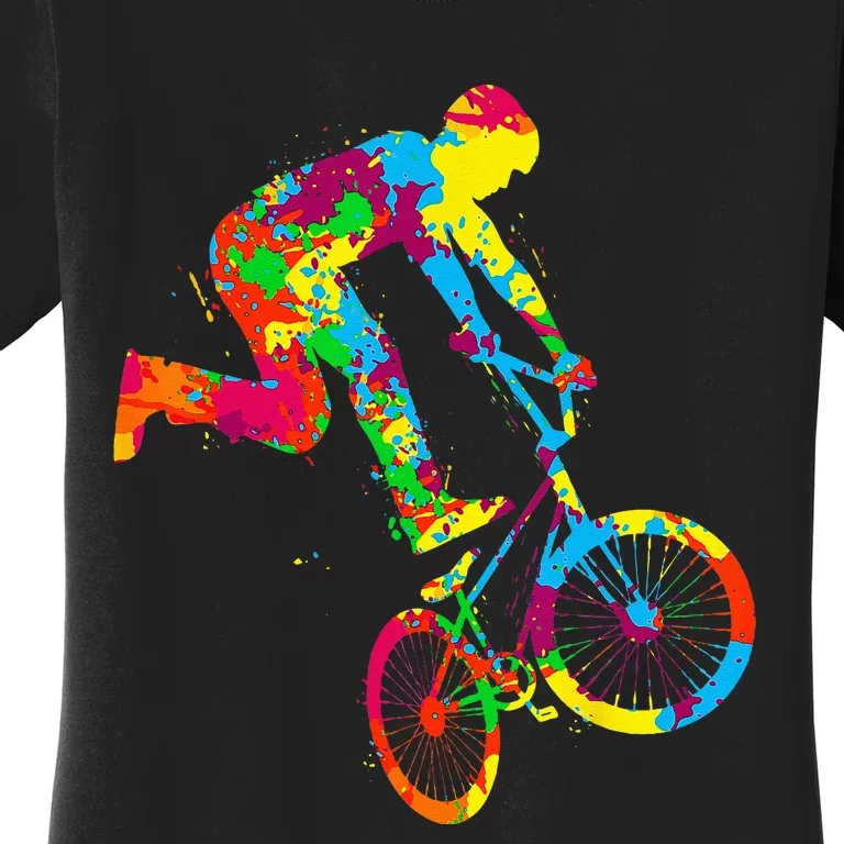 BMX Rider Bike Bicycle Stunt Racing Kids Women's T-Shirt