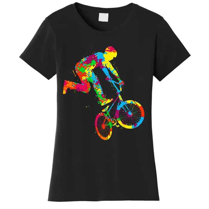 BMX Rider Bike Bicycle Stunt Racing Kids Women's T-Shirt