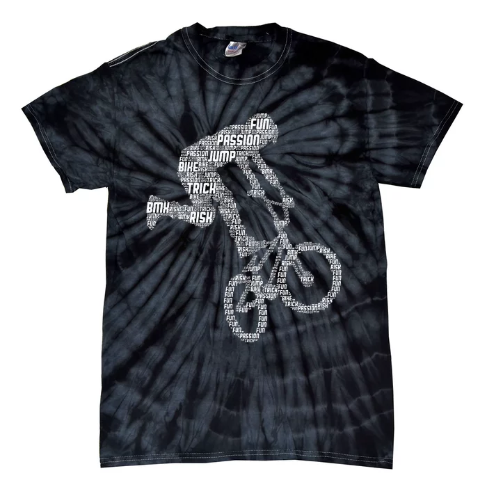 Bmx Rider Bike Bicycle Stunt Racing Tie-Dye T-Shirt