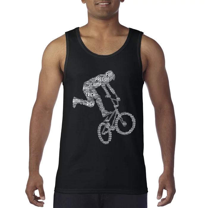 Bmx Rider Bike Bicycle Stunt Racing Tank Top