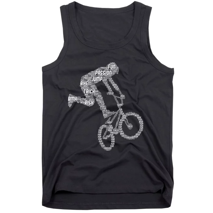 Bmx Rider Bike Bicycle Stunt Racing Tank Top