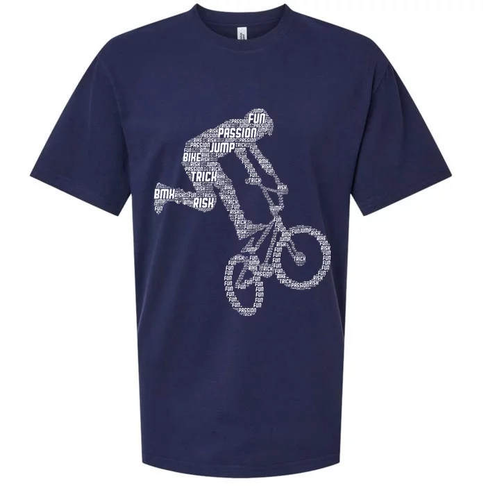 Bmx Rider Bike Bicycle Stunt Racing Sueded Cloud Jersey T-Shirt