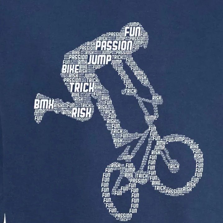 Bmx Rider Bike Bicycle Stunt Racing Garment-Dyed Sweatshirt