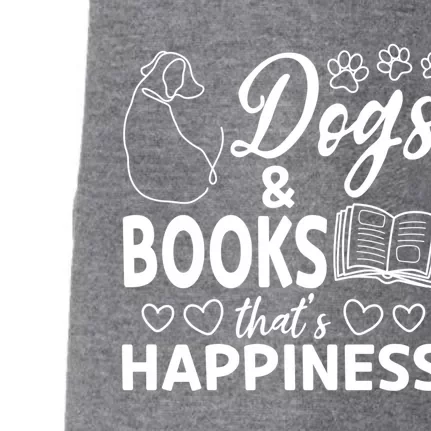 Book Reading Books Dog Lover Gift Dogs And Books That's Happiness Gift Doggie 3-End Fleece Hoodie