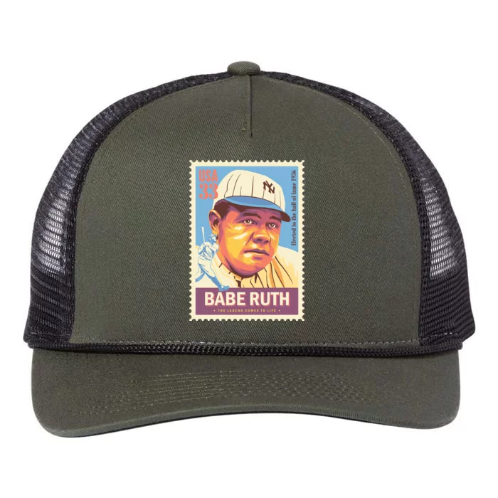 BABE RUTH Retro Rope Trucker Hat Cap