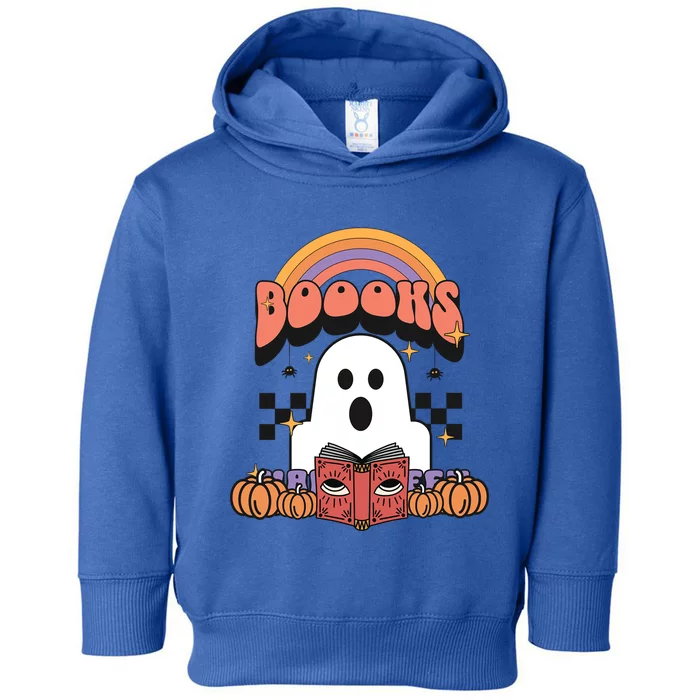 Booooks Reading Books Sarcastic Halloween Costume Boo Read Cool Gift Toddler Hoodie