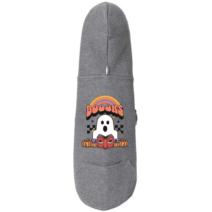 Booooks Reading Books Sarcastic Halloween Costume Boo Read Cool Gift Doggie 3-End Fleece Hoodie