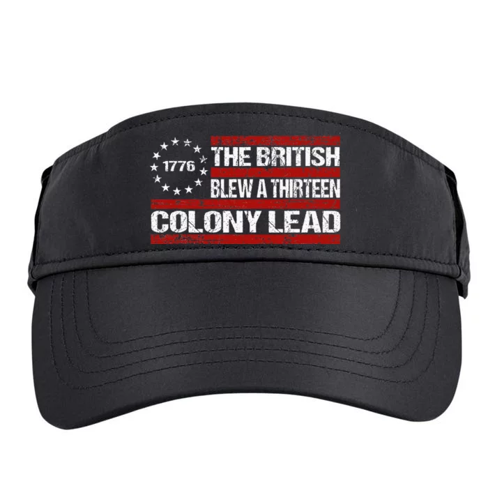 Betsy Ross Blew British Lead Funny 13 Colony July 4th Adult Drive Performance Visor