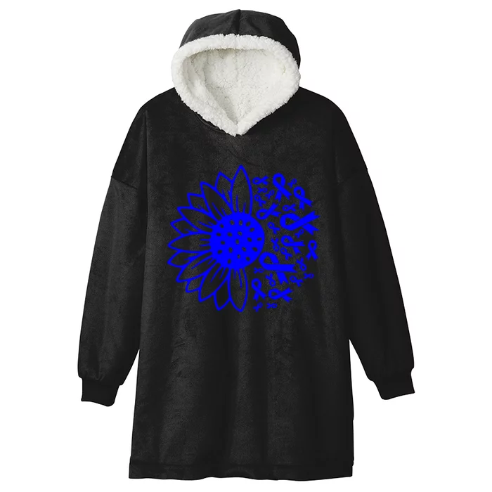 Blue Ribbon Hooded Wearable Blanket