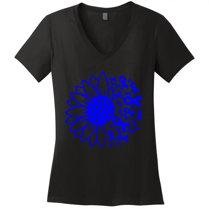 Blue Ribbon Women's V-Neck T-Shirt