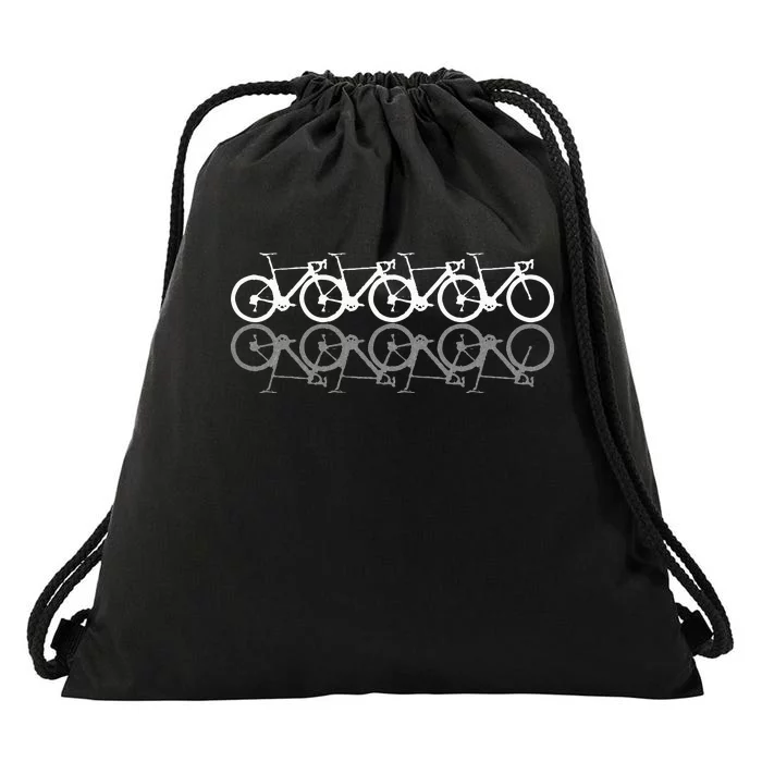 Bicycle Road Bike Racing Retro Cycling Cyclist Gift Drawstring Bag