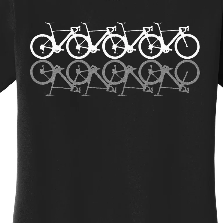 Bicycle Road Bike Racing Retro Cycling Cyclist Gift Women's T-Shirt