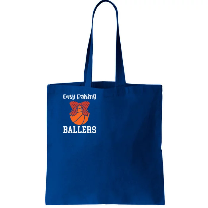 Busy Raising Ballers Basketball Mom Gift Tote Bag