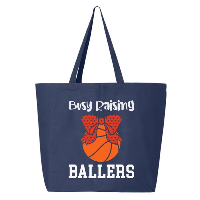 Busy Raising Ballers Basketball Mom Gift 25L Jumbo Tote