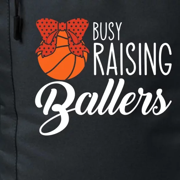 Busy Raising Ballers Basketball Mom Gift Daily Commute Backpack