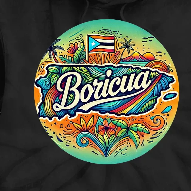 Boricua Roots Tie Dye Hoodie