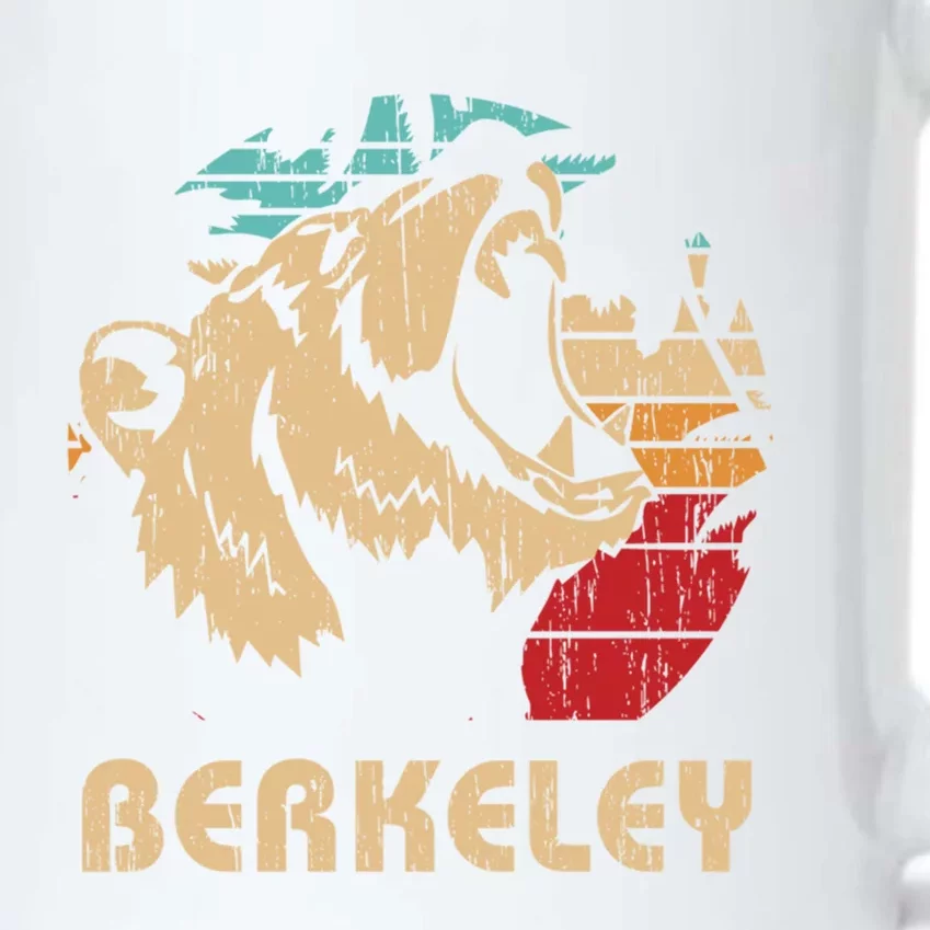 Berkeley Retro Bear Roaring Design Cute Gift Berkeley California Gift Black Color Changing Mug