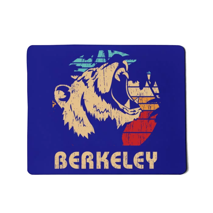 Berkeley Retro Bear Roaring Design Cute Gift Berkeley California Gift Mousepad