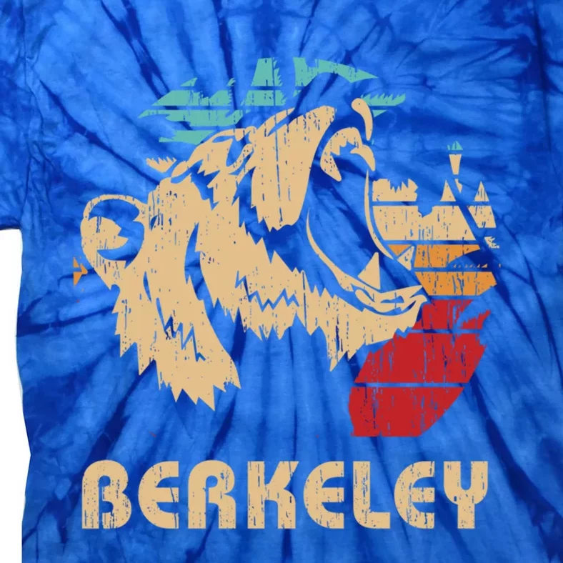 Berkeley Retro Bear Roaring Design Cute Gift Berkeley California Gift Tie-Dye T-Shirt