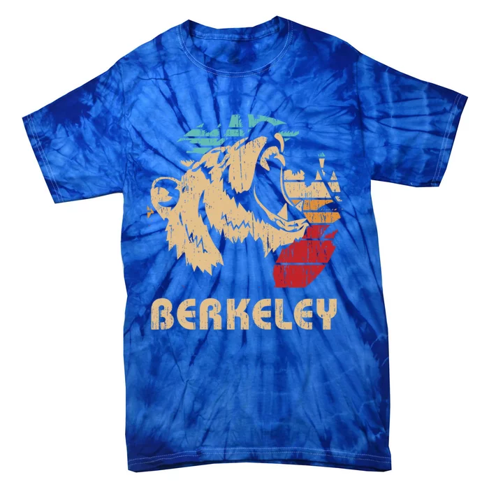 Berkeley Retro Bear Roaring Design Cute Gift Berkeley California Gift Tie-Dye T-Shirt