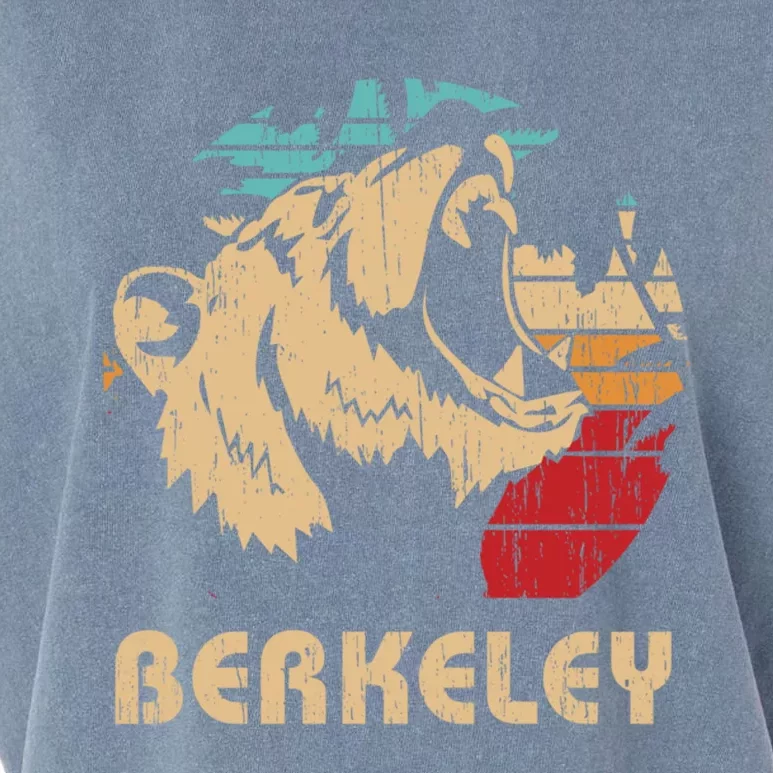 Berkeley Retro Bear Roaring Design Cute Gift Berkeley California Gift Garment-Dyed Women's Muscle Tee