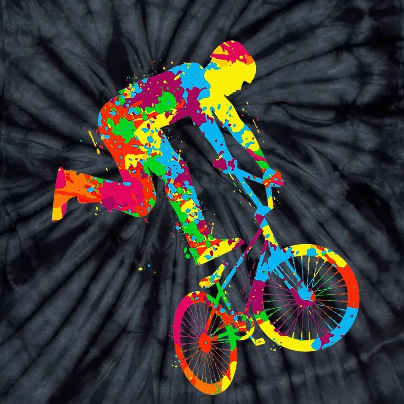 BMX Rider Bike Bicycle Stunt Racing funny sport Tie-Dye T-Shirt