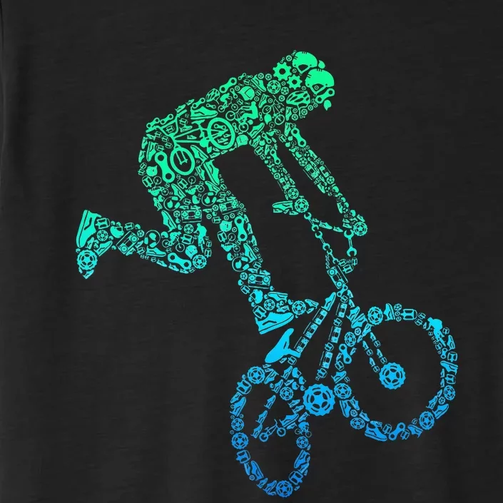 Bmx Rider Bike Bicycle Stunt Racing ChromaSoft Performance T-Shirt