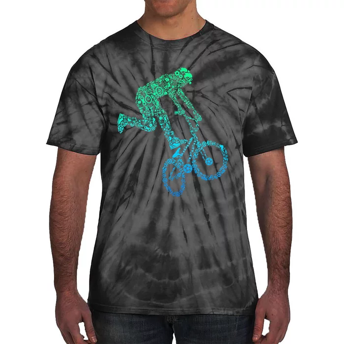 Bmx Rider Bike Bicycle Stunt Racing Tie-Dye T-Shirt