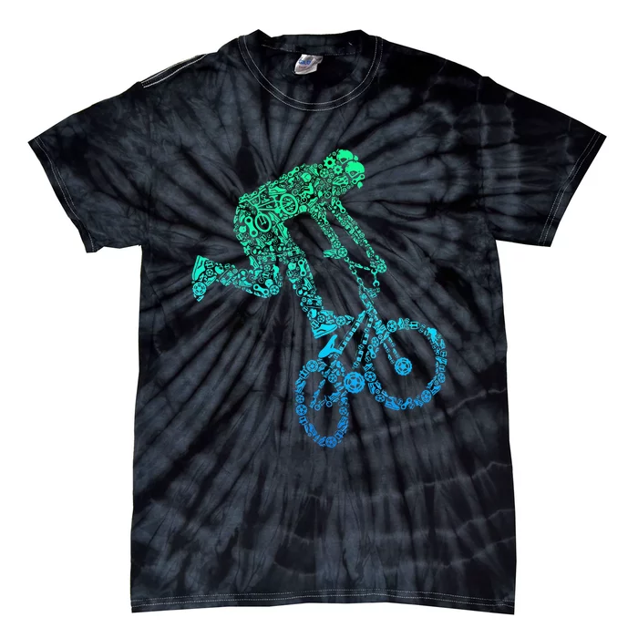 Bmx Rider Bike Bicycle Stunt Racing Tie-Dye T-Shirt