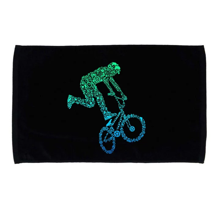 Bmx Rider Bike Bicycle Stunt Racing Microfiber Hand Towel