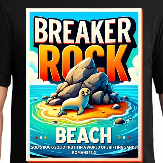 Breaker Rock Beach GodS Rocksolid Truth Vbs 2024 Christian Funny Gift Pajama Set