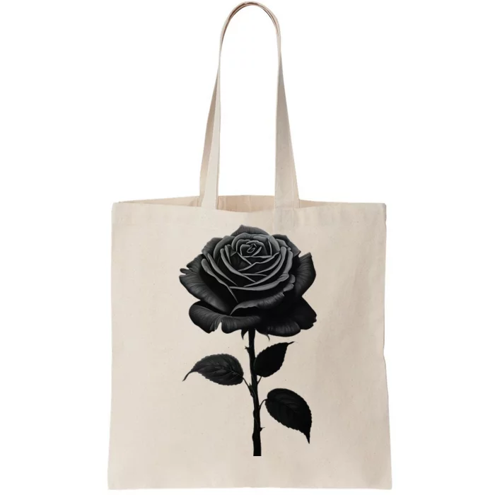 Black Rose Tote Bag