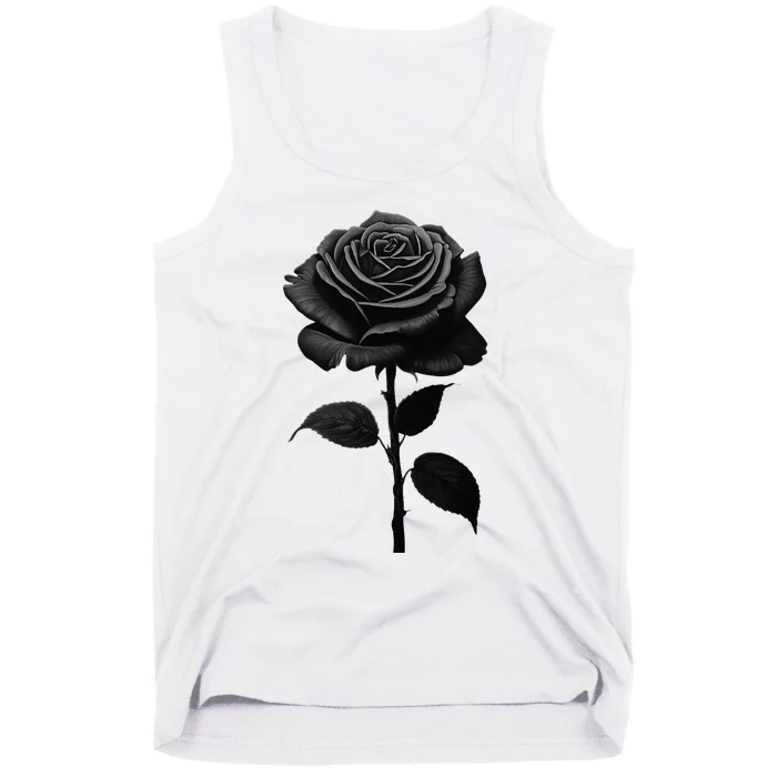 Black Rose Tank Top