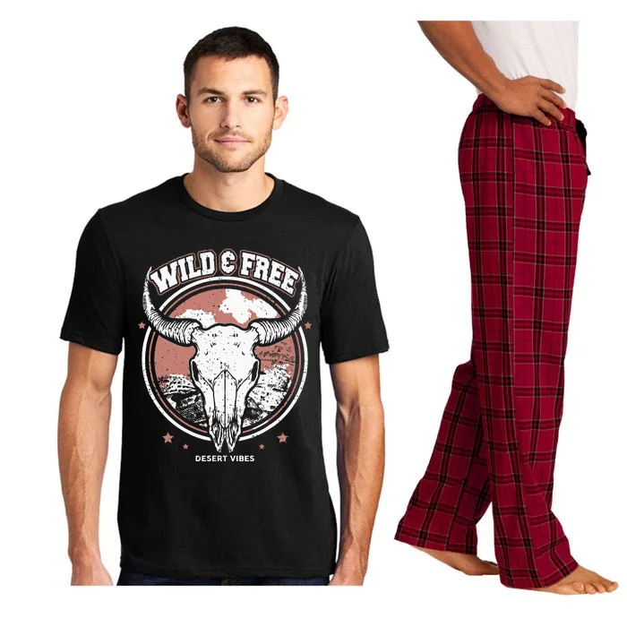 Bull Riding Bull Rider Gift Western Country Rodeo Pajama Set