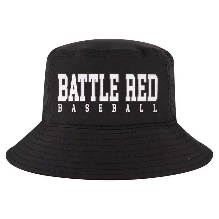 Battle Red Baseball Cool Comfort Performance Bucket Hat