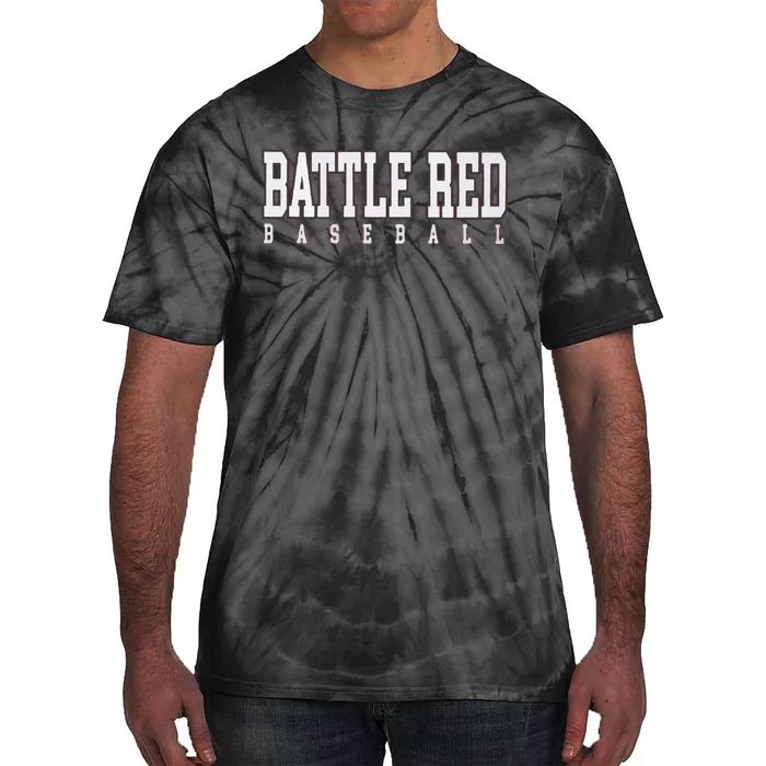 Battle Red Baseball Tie-Dye T-Shirt