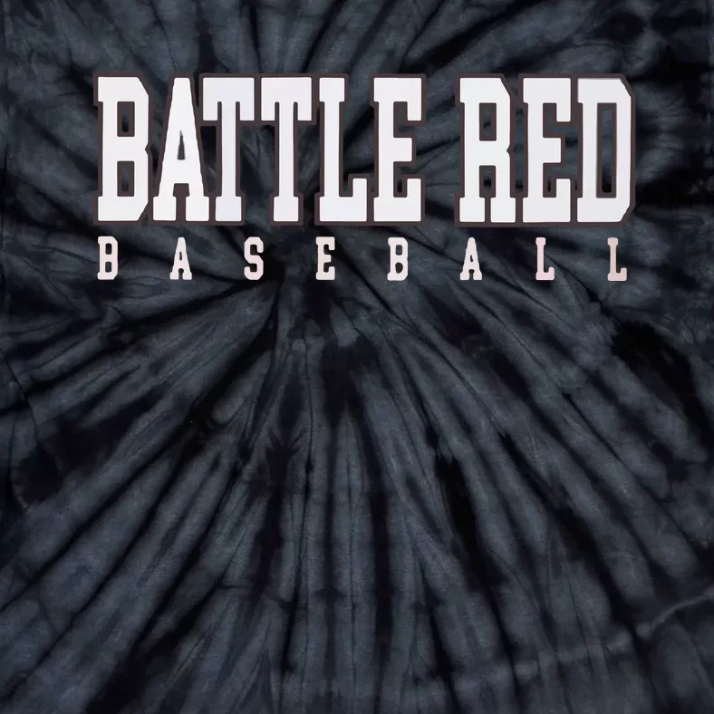 Battle Red Baseball Tie-Dye T-Shirt