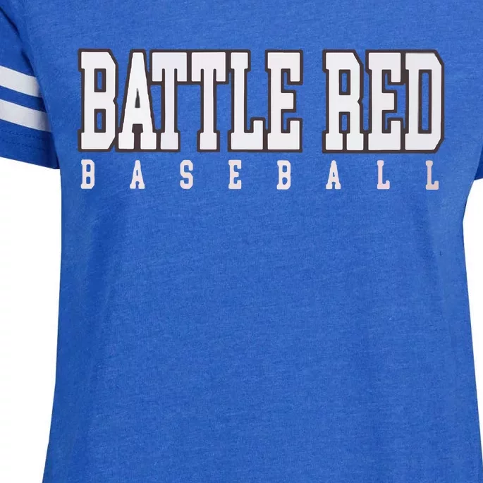 Battle Red Baseball Enza Ladies Jersey Football T-Shirt