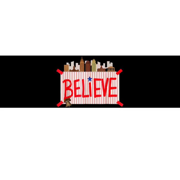 Believe Ring Bell Philadelphia Baseball Player Bumper Sticker