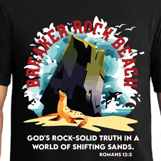 Breaker Rock Beach Gods Rock Solid Truth In A World Vbs 2024 Pajama Set