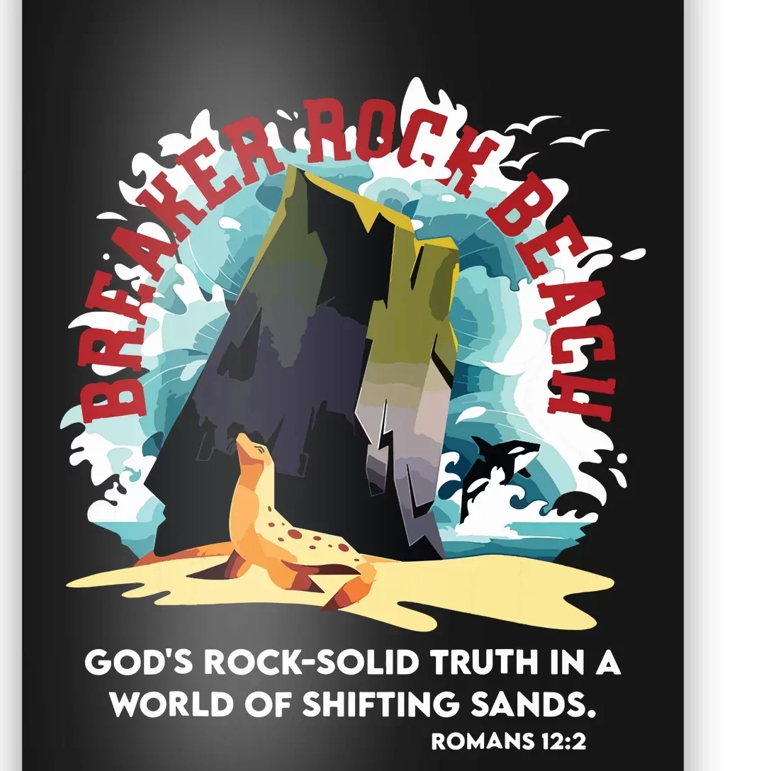 Breaker Rock Beach Gods Rock Solid Truth In A World Vbs 2024 Poster