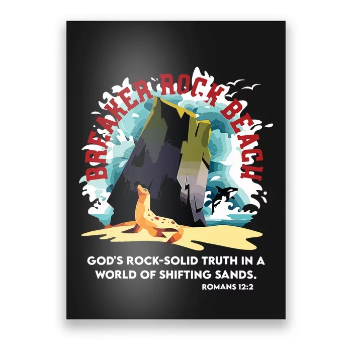 Breaker Rock Beach Gods Rock Solid Truth In A World Vbs 2024 Poster