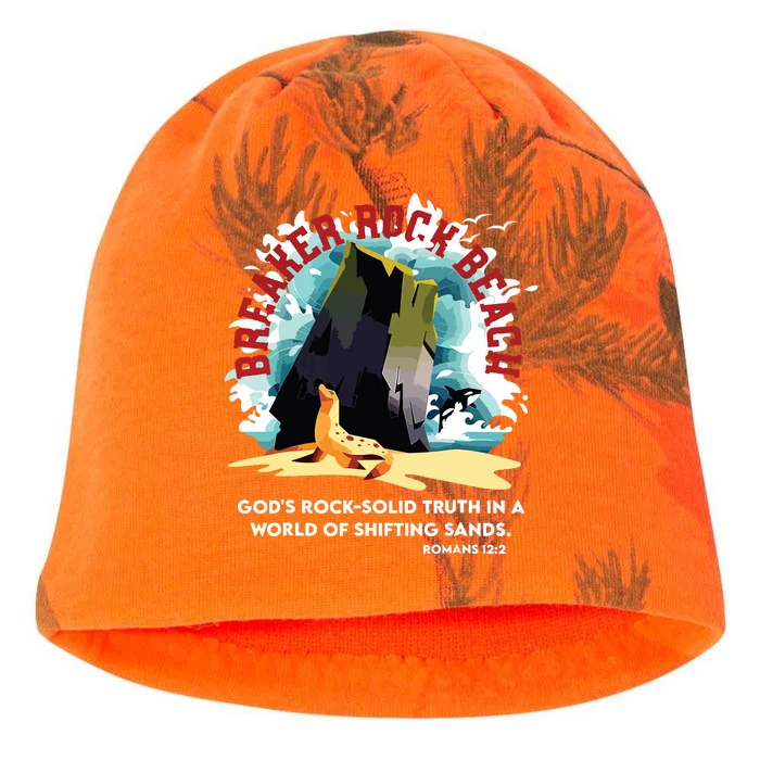 Breaker Rock Beach Gods Rock Solid Truth In A World Vbs 2024 Kati - Camo Knit Beanie