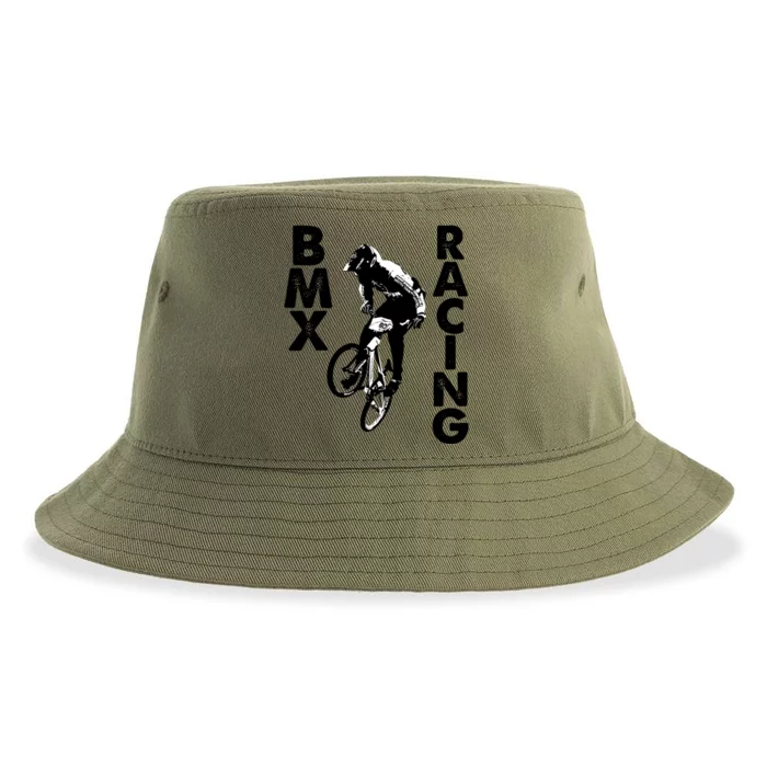 BMX Racing Biker Bike Sustainable Bucket Hat