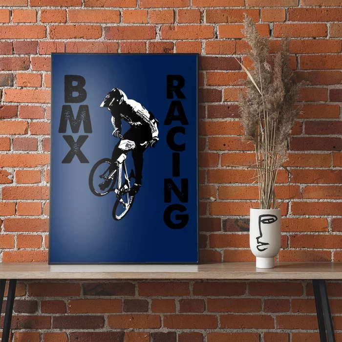 BMX Racing Biker Bike Poster