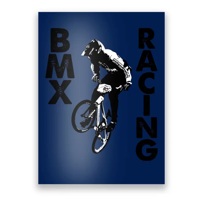 BMX Racing Biker Bike Poster