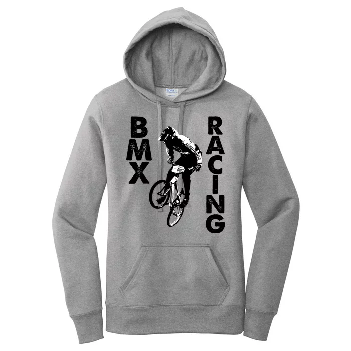 BMX Racing Biker Bike Women's Pullover Hoodie