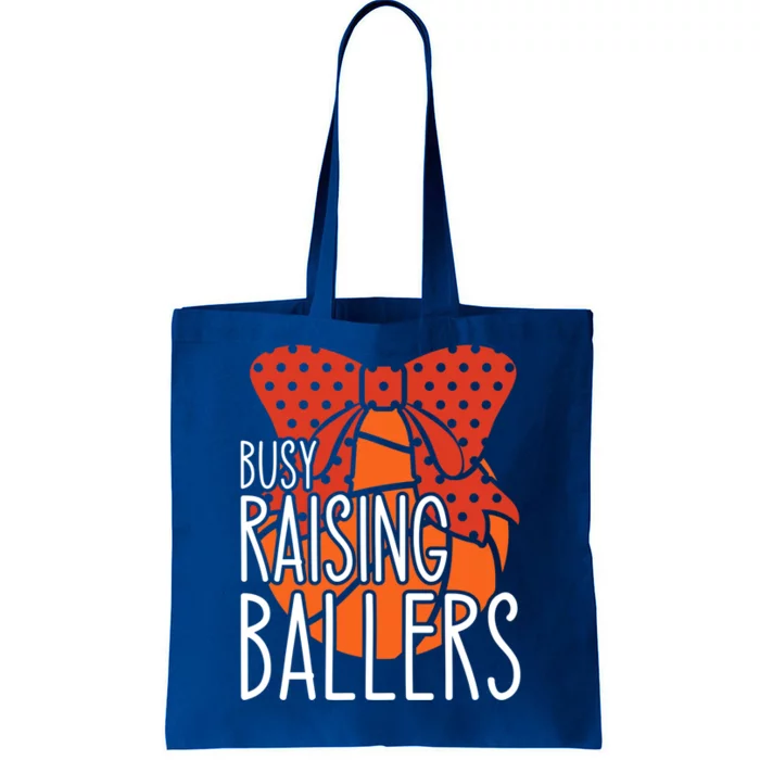 Busy Raising Ballers Basketball Mom Gift Tote Bag