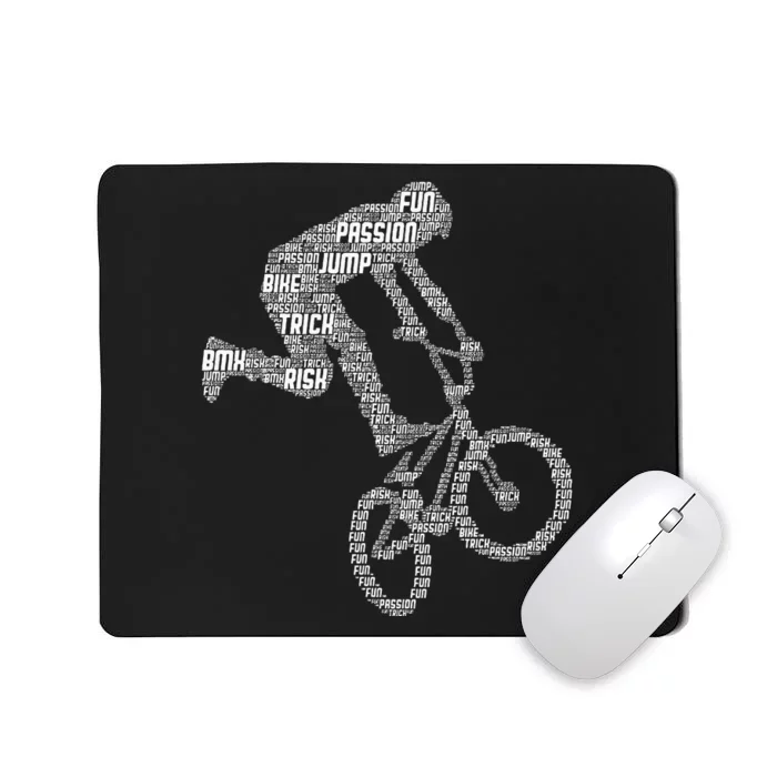 Bmx Rider Bike Bicycle Stunt Racing Boy Mousepad