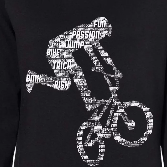 Bmx Rider Bike Bicycle Stunt Racing Boy Womens California Wash Sweatshirt